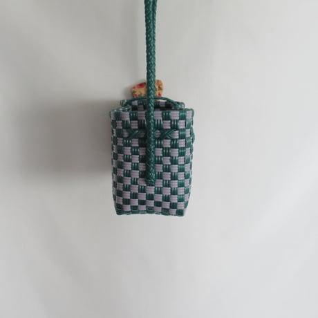 【8月24日(月)〜8月28日(金)発送】 Bag×Handkerchief［I］Hello bag ' gingham ' _ Lotus Pond