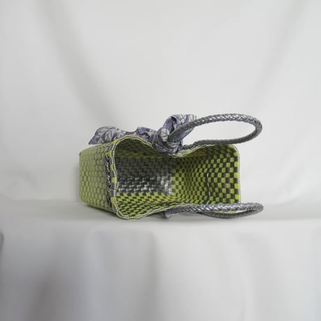 【8月31日(月)〜順次発送】 Bag×Handkerchief［F］Gummy bag ' gingham ' (Size : S) _Sparkle