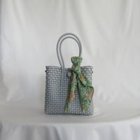 【8月17日(月)〜8月21日(金)発送】 Bag×Handkerchief［F］Gummybag (Size : S) _Mellow Silver