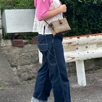 【7月27日(月)〜7月31日(金)発送】 Hello Bag No.10 ' gingham '_Hazelnut