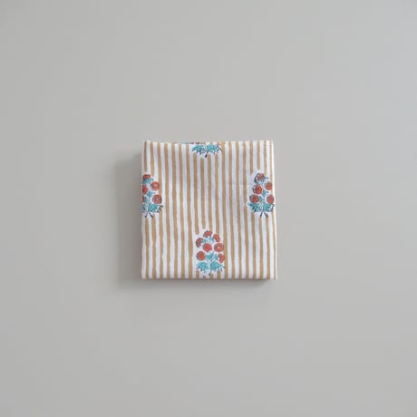 【7月6日(月)〜7月10日(金)発送】 Indian Cotton Handkerchief [F] - SAND85
