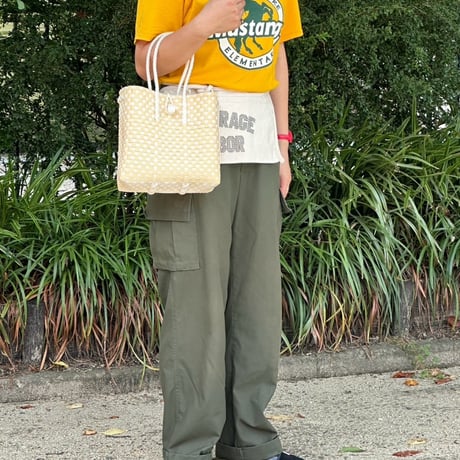 【8月24日(月)〜8月28日(金)発送】 Gummy Bag No.10 (Size: S) ' gingham ' _Custard Fizz