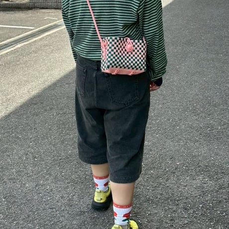 【10月19日(月)〜10月23日(金)発送】 Hello Bag No.12 ' gingham '_Guava