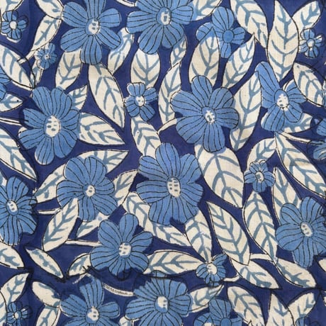 【8月10日(月)〜順次発送】 Indian Cotton Handkerchief [B] - BLUE69