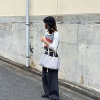 【10月13日(月)〜10月16日(金)発送】BOSTON BAG No.33 'gingham' _ Milky Purple Fizz