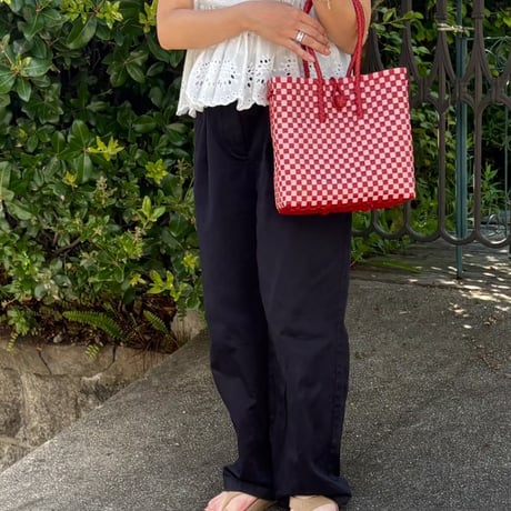 【7月6日(月)〜7月10日(金)発送】 Gummy Bag No.9 (Size: S) ' gingham ' _Poppy