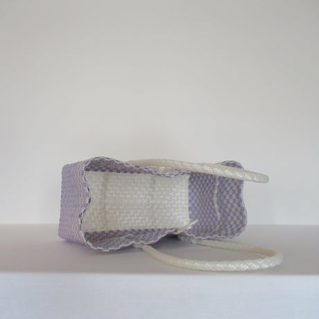 【10月13日(月)〜10月16日(金)発送】BOSTON BAG No.33 'gingham' _ Milky Purple Fizz