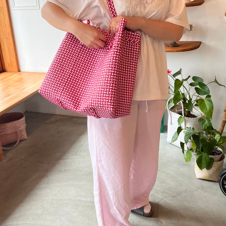 【7月21日(火)〜7月24日(金)発送】 Gummy Bag  No.22 (Size: L) _Bougainvillea Pink (soft)