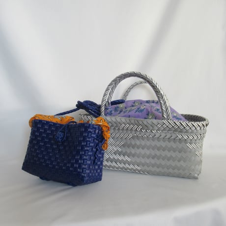 ★【9月7日(月)〜9月11日(金)発送】 Bag×Handkerchief［I］Mekearibag BOUQUET _Silver × Gomashio