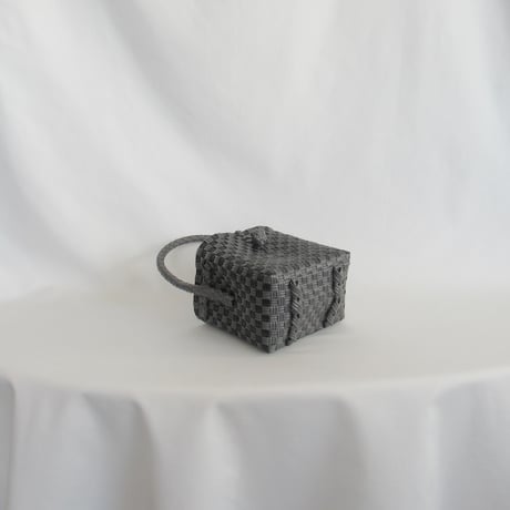 【7月27日(月)〜7月31日(金)発送】 BÉBÉ BAG No.13 ' gingham ' _ Charcoal Clay