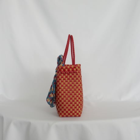 【8月24日(月)〜8月28日(金)発送】  Bag×Handkerchief［F］Gummy bag' gingham ' (Size : S) _ China Town