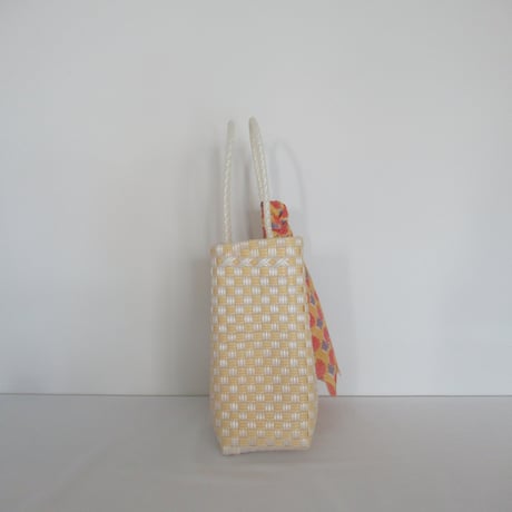 【9月28日(月)〜10月2日(金)発送】  Bag×Handkerchief［C］Gummy bag ' gingham ' (Size : S) _ Custard Fizz