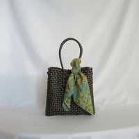★【9月7日(月)〜9月11日(金)発送】 Bag×Handkerchief［E］Gummy bag (Size : S) _Handsome Black Gold