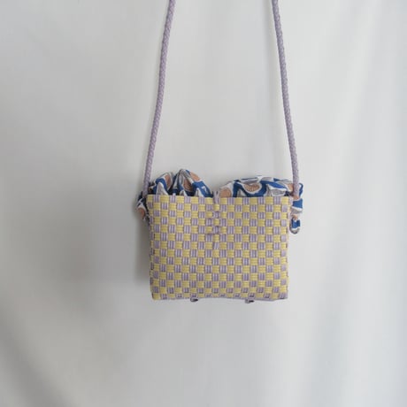 【7月6日(月)〜7月10日(金)発送】 Bag×Handkerchief［H］Hello bag ' gingham ' _ Earl Grey Milk Tea