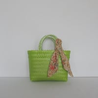 【11月2日(月)〜11月6日(金)発送】 Bag×Handkerchief［B］Mekearibag (Size : S) _Lime