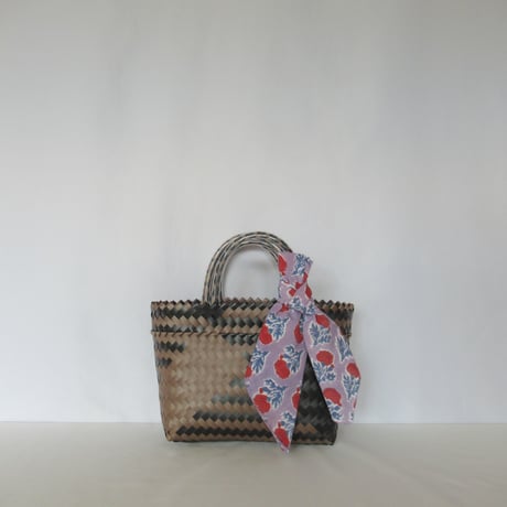 【10月19日(月)〜10月23日(金)発送】   Bag×Handkerchief［C］Mekearibag (Size : S) _Aged Wood(cross)