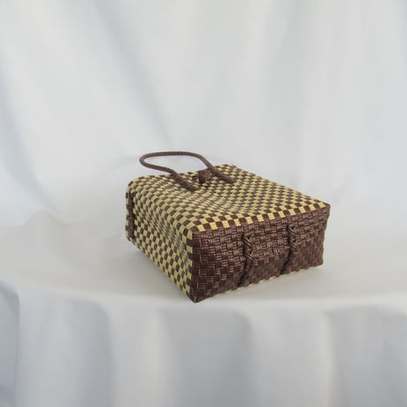 【7月27日(月)〜7月31日(金)発送】 Gummy Bag  No.10 (Size: S) ' gingham ' _Hazelnut