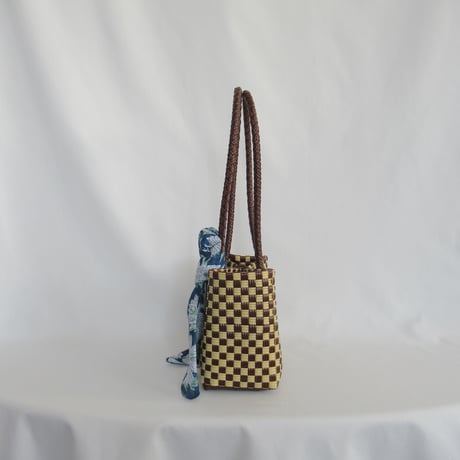 【7月27日(月)〜7月31日(金)発送】   Bag×Handkerchief［D］Panini 'gingham'_Hazelunt
