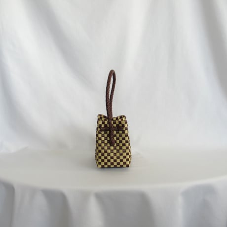 【7月27日(月)〜7月31日(金)発送】 BÉBÉ BAG No.14 ' gingham ' _ Hazelnut