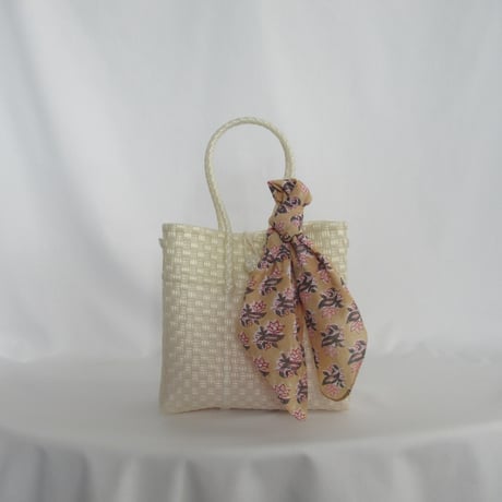 【8月3日(月)〜8月7日(金)発送】 Bag×Handkerchief［E］Gummybag (Size : S) _Pearl