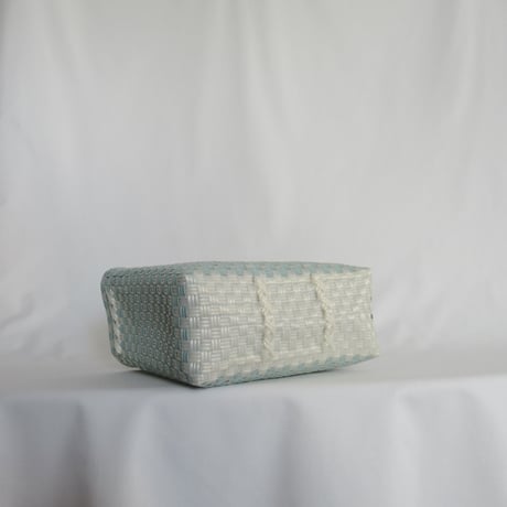 【8月24日(月)〜8月28日(金)発送】 Gummy Bag No.12 (Size: S) ' gingham ' _Dusty Blue Fizz