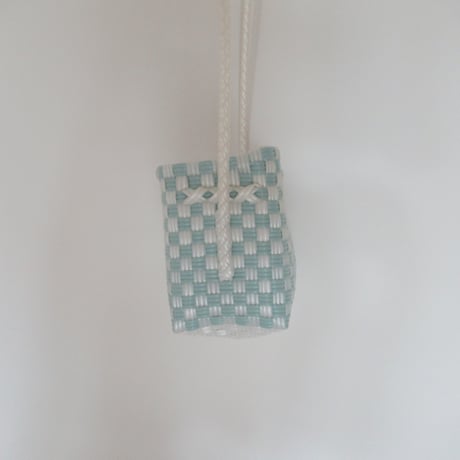 【10月13日(火)〜10月16日(金)発送】 Hello Bag No.22 ' gingham '_ Dusty Blue Fizz