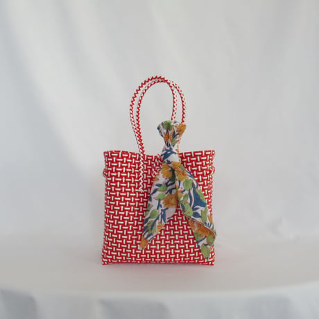 【7月27日(月)〜7月31日(金)発送】 Bag×Handkerchief［F］Gummy bag (Size : S) _ Rose Red (soft)