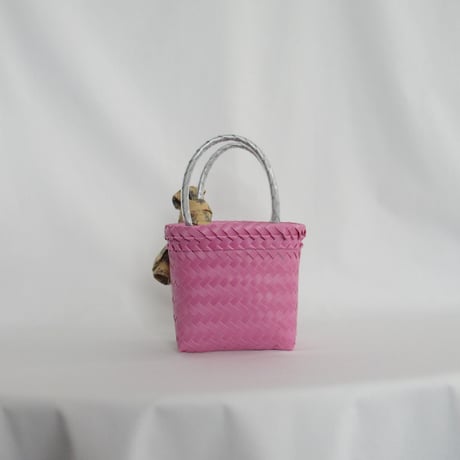 【7月6日(月)〜7月10日(金)発送】 Bag×Handkerchief［A］Mekearibag (Size : XS) _ Pink Mirage