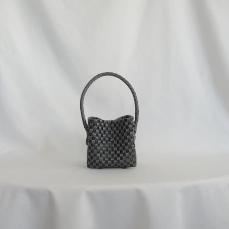 【7月27日(月)〜7月31日(金)発送】 BÉBÉ BAG No.13 ' gingham ' _ Charcoal Clay