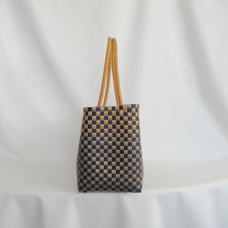 【7月27日(月)〜7月31日(金)発送】 BOSTON BAG No.15  'gingham' _ Blueberry Pie