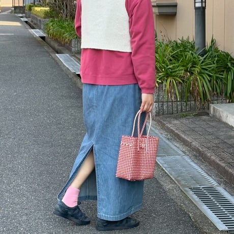 【9月14日(月)〜9月18日(金)発送】 Gummy Bag  No.3 (Size: S) _Rose Red (soft)