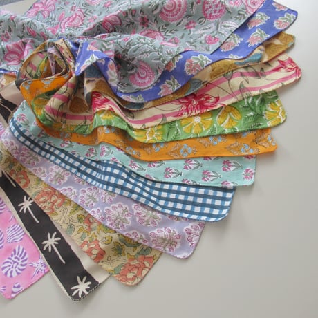 【9月24日(木)〜9月25日(金)発送】 Indian Cotton Handkerchief [I] - SAND76