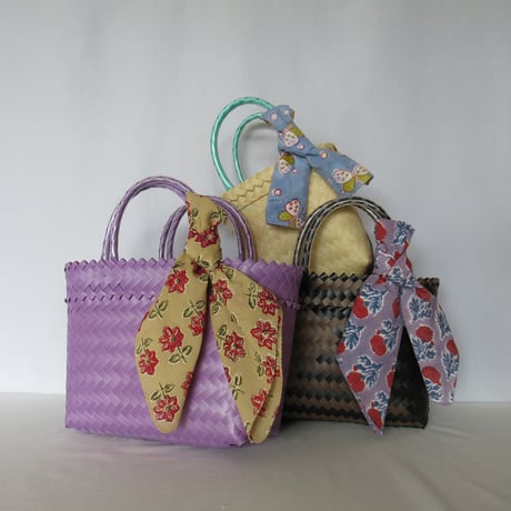 【10月19日(月)〜10月23日(金)発送】   Bag×Handkerchief［C］Mekearibag (Size : S) _Aged Wood(cross)