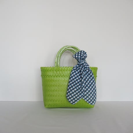 【9月28日(月)〜10月2日(金)発送】  Bag×Handkerchief［A］Mekearibag (Size : S) _Lime
