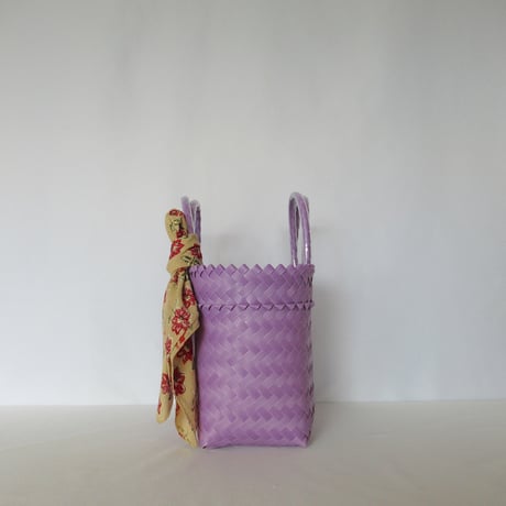 【10月19日(月)〜10月23日(金)発送】  Bag×Handkerchief［B］Mekearibag (Size : S) _Grape Purple