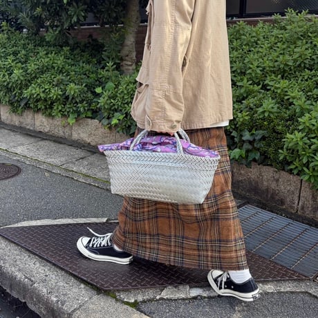 【10月19日(月)〜10月23日(金)発送】  Bag×Handkerchief［D］Mekearibag BOUQUET _Silver×Gomashio