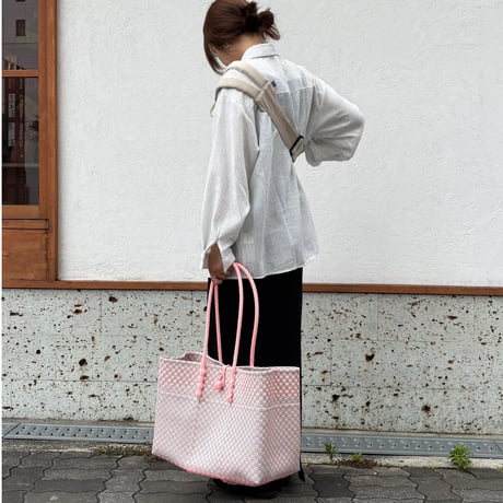 【10月19日(月)〜10月23日(金)発送】 ALLDAY BAG No.10  'gingham'   _Cotton Candy