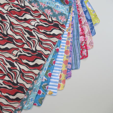 ★【9月7日(月)〜9月11日(金)発送】  Indian Cotton Handkerchief [V] - YR51