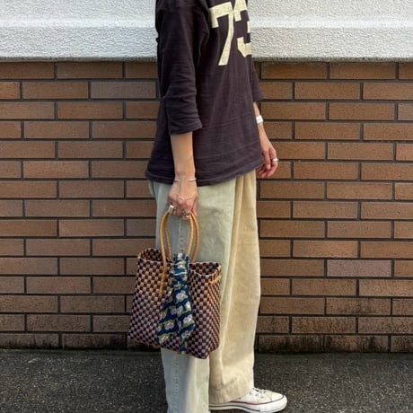 【10月5日(月)〜10月9日(金)発送】  Bag×Handkerchief［F］Gummy bag ' gingham ' (Size : S) _ Blueberry Pie