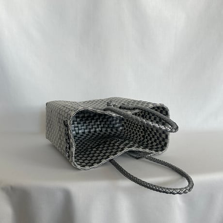 【8月10日(月)〜順次発送】 Gummy Bag No.11 (Size: S) ' gingham ' _Silver Obscura