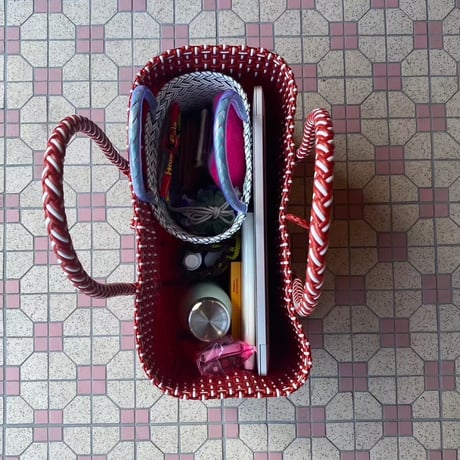 【9月24日(木)〜9月25日(金)発送】 BOSTON BAG No.25 'gingham'  _ Cotton Candy