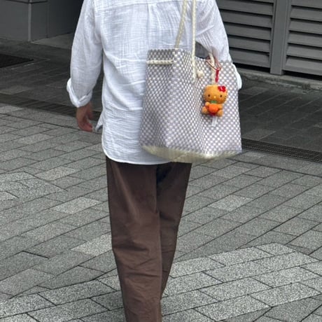 【10月26日(月)〜10月30日(金)発送】Gummy Bag No.28 (Size: L) ' gingham ' _Milky Purple Fizz