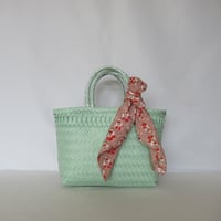 【10月26日(月)〜10月30日(金)発送】 Bag×Handkerchief［B］Mekearibag (Size : S) _Yasashii Green
