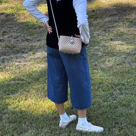 【10月26日(月)〜10月30日(金)発送】 Hello Bag No.8 ' gingham '_Moon