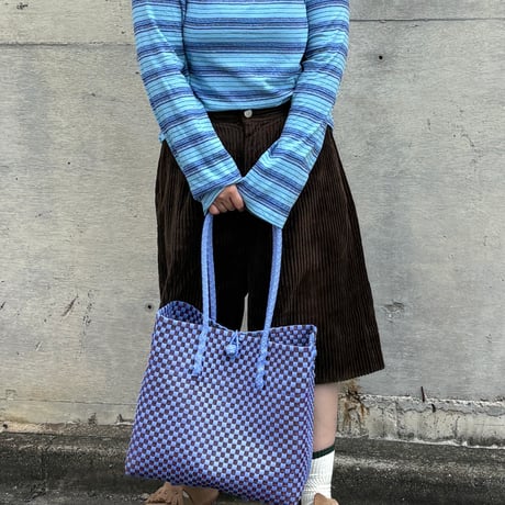 【10月13日(火)〜10月16日(金)発送】 Gummy Bag No.26 (Size: L) ' gingham ' _Pansy