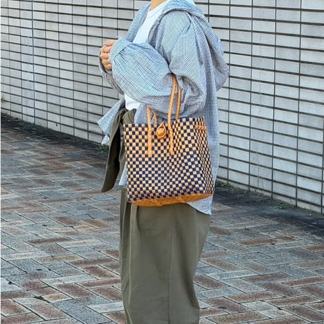 【11月2日(月)〜11月6日(金)発送】 Gummy Bag No.109 (Size: S) ' gingham ' _Blueberry Pie