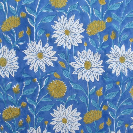 【7月21日(火)〜7月24日(金)発送】 Indian Cotton Handkerchief [G] - BLUE51