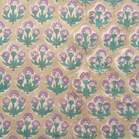 【10月5日(月)〜10月9日(金)発送】 Indian Cotton Handkerchief [G] - GREEN57