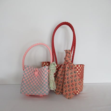 【9月28日(月)〜10月2日(金)発送】 Bag×Handkerchief［H］Panini 'gingham'_Apple Pie