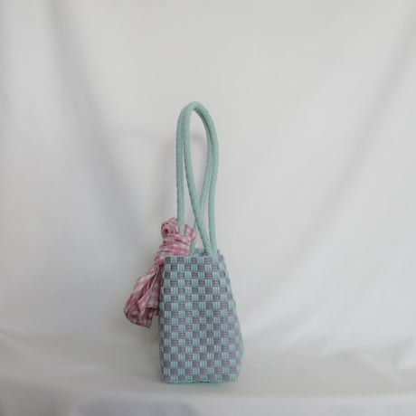 【8月31日(月)〜順次発送】 Bag×Handkerchief［H］Panini 'gingham'_Orchid Dew